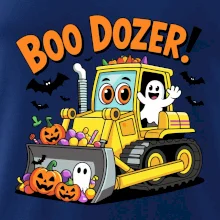 Halloweenský boo dozer