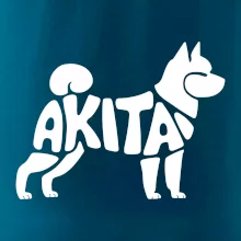 Akita Inu - Nápis v těle