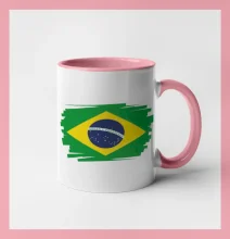 Brazílie vlajka štětkou