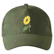 Slunečnice otočená