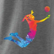 Volejbalistka splash s míčem