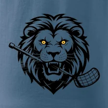 Floorball - Lev s hokejkou v tlamě