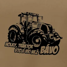 Holky, traktor stojí víc než bávo