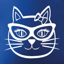 Kočičí holka s brýlemi