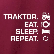 Traktor eat sleep repeat