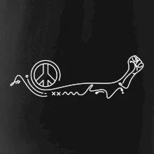 Pěst a symbol míru