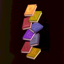 Knihomol letící knihy