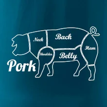 Prase nákres rozřezání