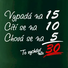 Vypadá, cítí se, chová se - 30 let