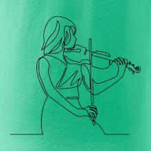 Houslistka jedním tahem