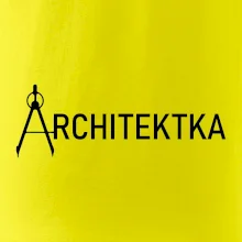 Architektka nápis
