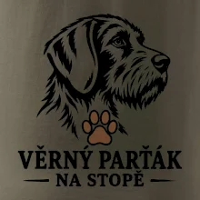 Věrný parťák na stopě lovecký pes