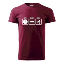Eat sleep run čtverce