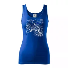 Praha - 14100 mapa s vodními toky