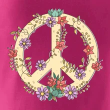 Peace symbol pískový
