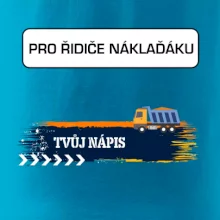 Stavba - vlastní nápis - náklaďák