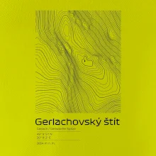 Gerlachovský štít - vrstevnice v obdélníku