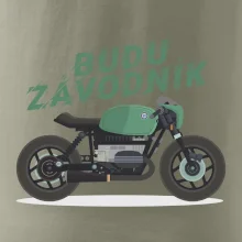 Budu závodník  zelený cafe racer