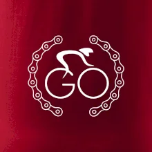 Logo cyklisty a řetěz