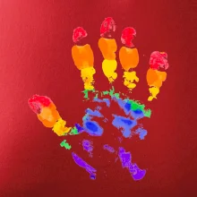 LGBT hand print