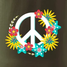 Peace symbol abstraktní