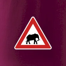 Dopravní značka - Pozor slon