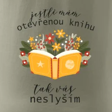 Jestli mám otevřenou knihu, tak vás neslyším