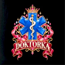 Doktorka - stuhy a kříž
