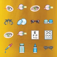 Oční lékař ikony