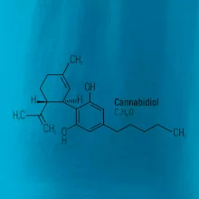 Molekulární struktura CBD (Canabidiol)