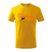 Climbing psací text