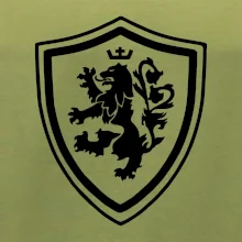 Český lev erb na prsu a na zádech