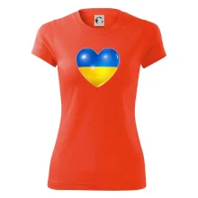 Ukrajina srdce vlajka