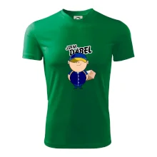 Jsem ďábel doručovatel modro žlutý