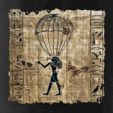 Egyptské hieroglyfy parašutista