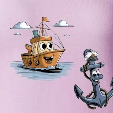 Parové triko - Loď a kotva