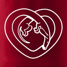 Jezevčík srdce - obrys