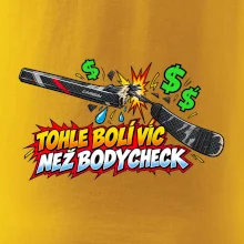 Zlomená hokejka bolí víc než bodycheck