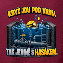 Instalatér pod vodou s hasákem