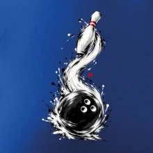 Bowling japonská štětcová malba