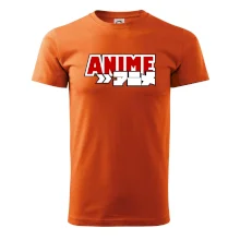 Anime nápis červený