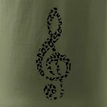 Houslový klíč z not