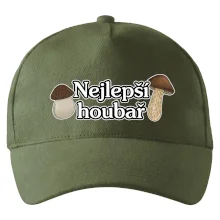 Nejlepší houbař - nápis s houbama
