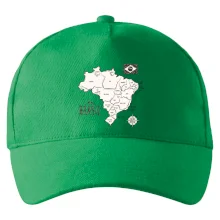 Brazílie mapa s názvy regionů