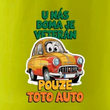 U nás doma je veterán pouze toto auto barevný nápis