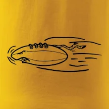 Americký fotbal letící míč