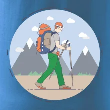 Barevný párový motiv na hory