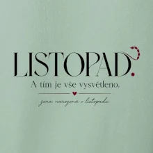 Listopad a tím je vše vysvětleno minimalistický štír