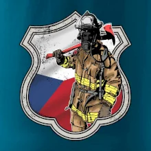 Hasič erb - Česká vlajka