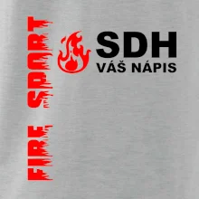 SDH nápis (oheň, firesport, název sboru - vlastní nápis)